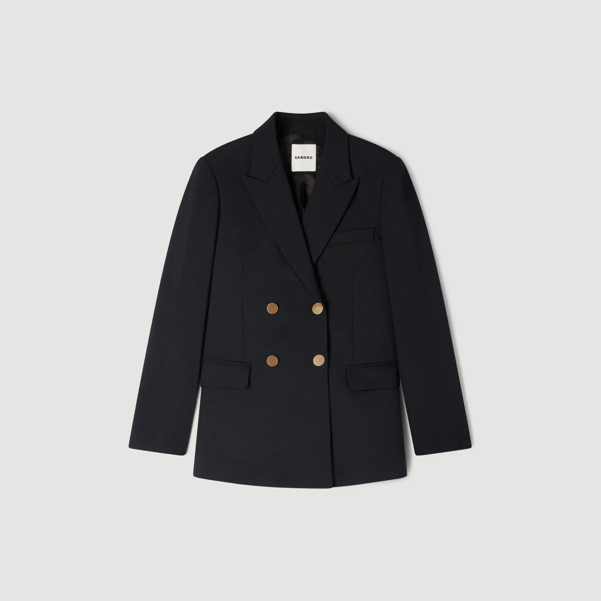 Thelma Wool Slim-Fit Suit Jacket Black