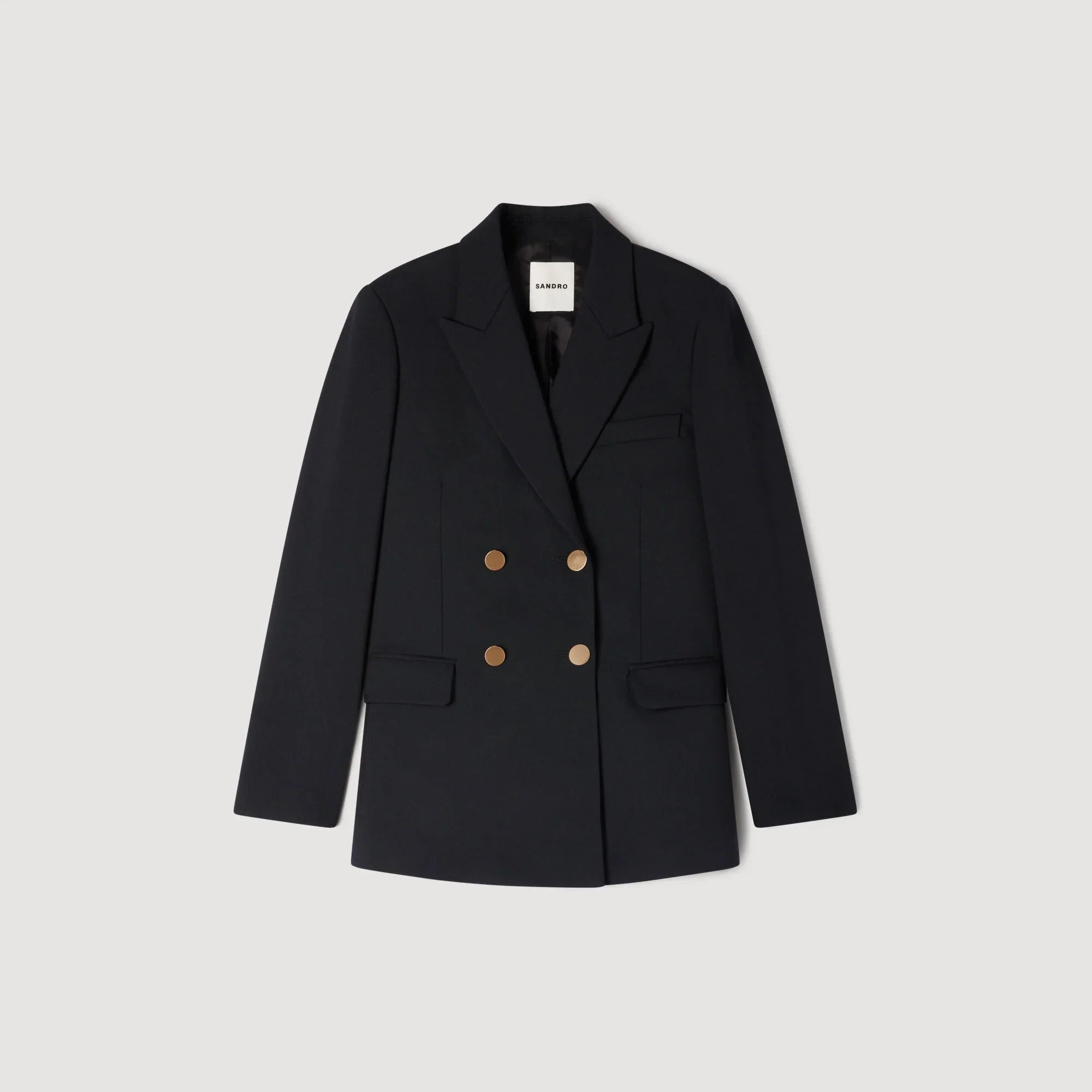 Thelma Wool Slim-Fit Suit Jacket Black