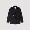 Thelma Wool Slim-Fit Suit Jacket Black