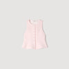 Demie Beaded Check Tweed Jacket Pink