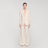 Birkin Striped Tailored Jacket Ecru / Silver