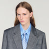 Mireille Checked Wool Jacket Dark Grey
