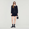 Rosmarina Jacket With Contrast Collar Black