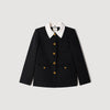 Rosmarina Jacket With Contrast Collar Black