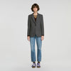 Saveria Check tailored jacket Grey