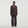 Amanda Striped suit jacket Marron / Bleu