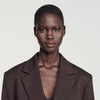 Amanda Striped suit jacket Marron / Bleu