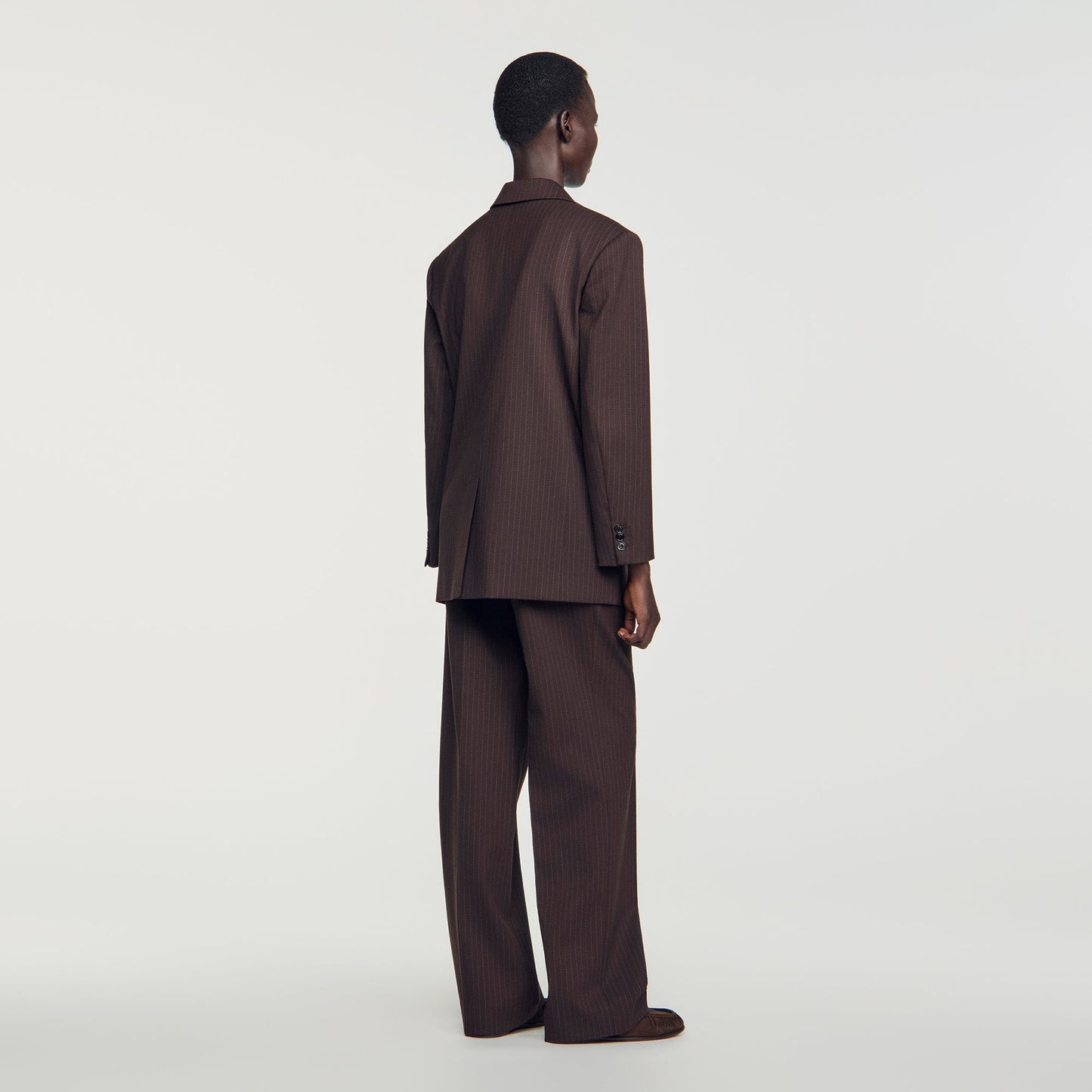 Amanda Striped suit jacket Marron / Bleu