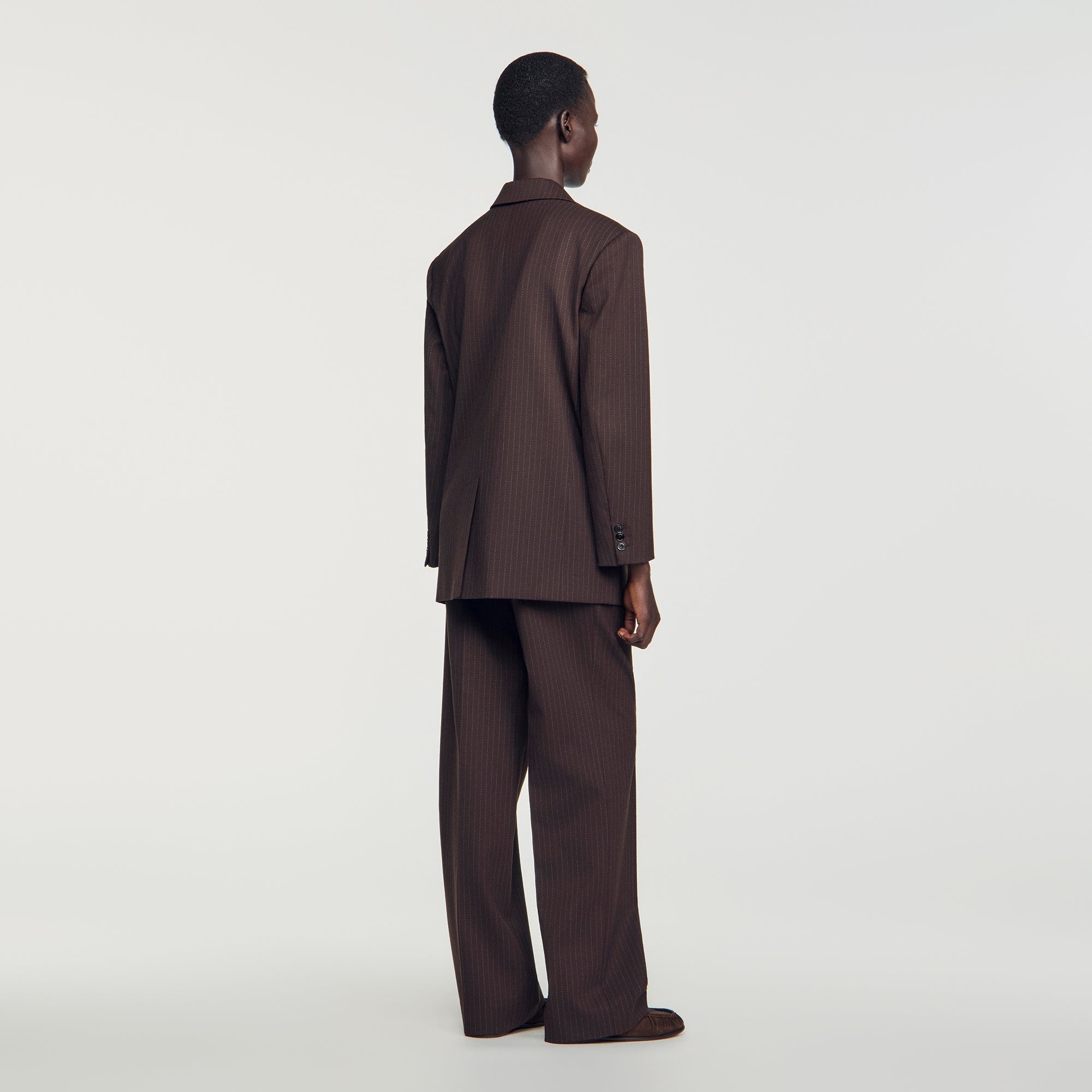Amanda Striped suit jacket Marron / Bleu