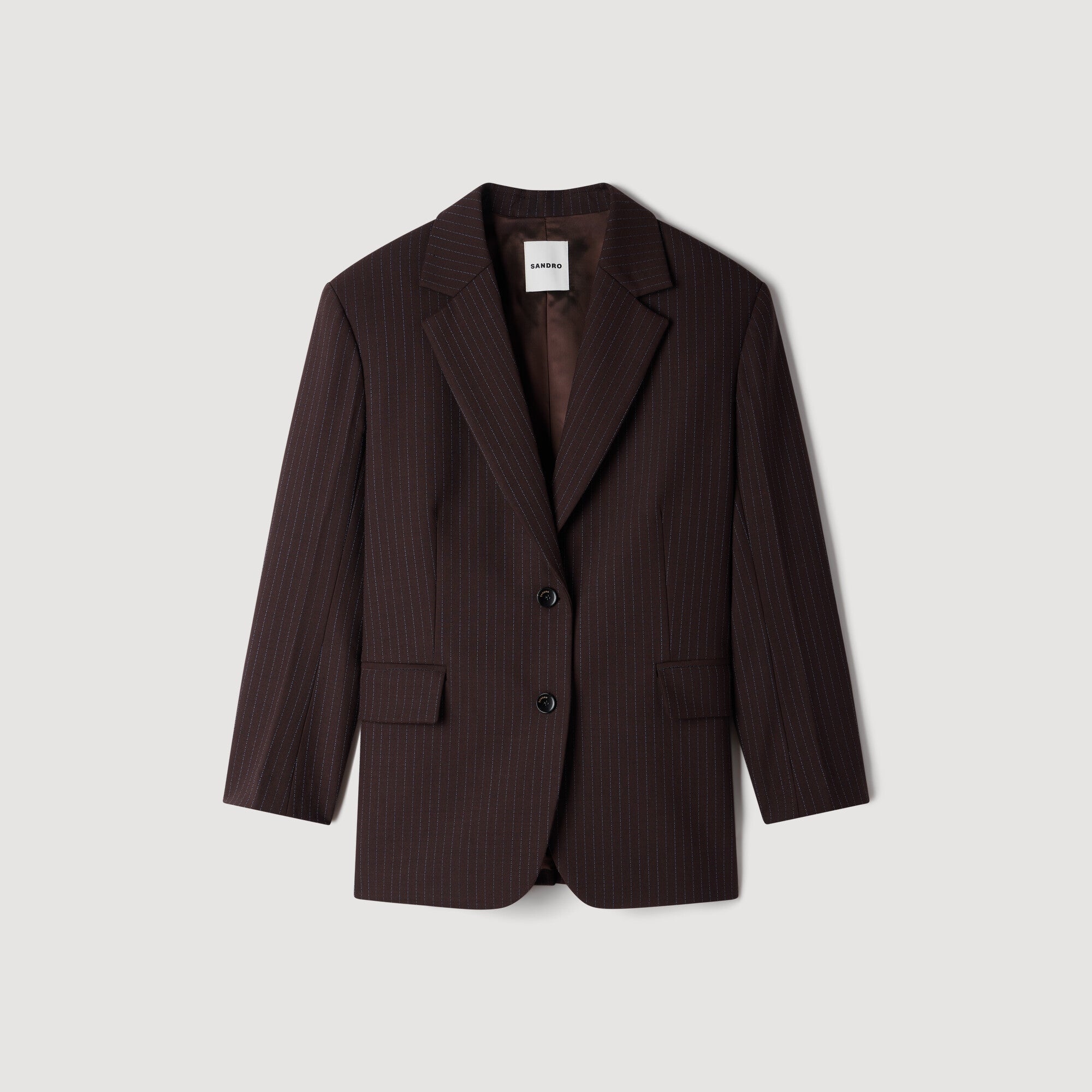 Amanda Striped suit jacket Marron / Bleu