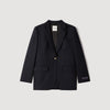 Victoire Wool Suit Jacket Navy Blue