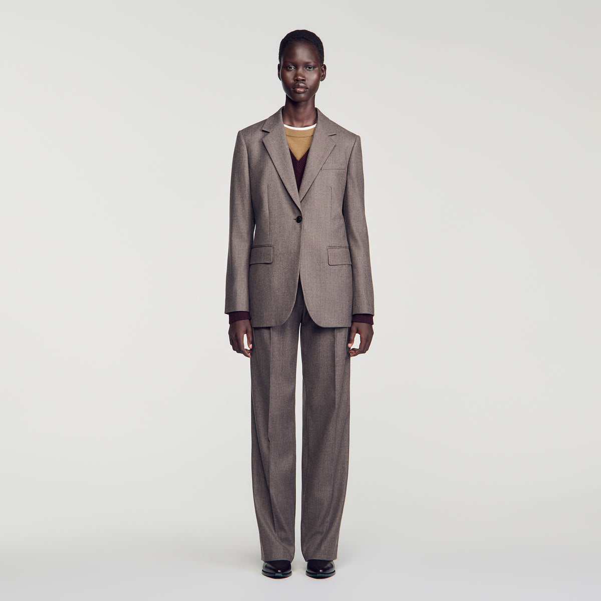 Alix Wool suit jacket Greige