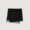 New Solid Scarf Wool And Cashmere Scarf Black
