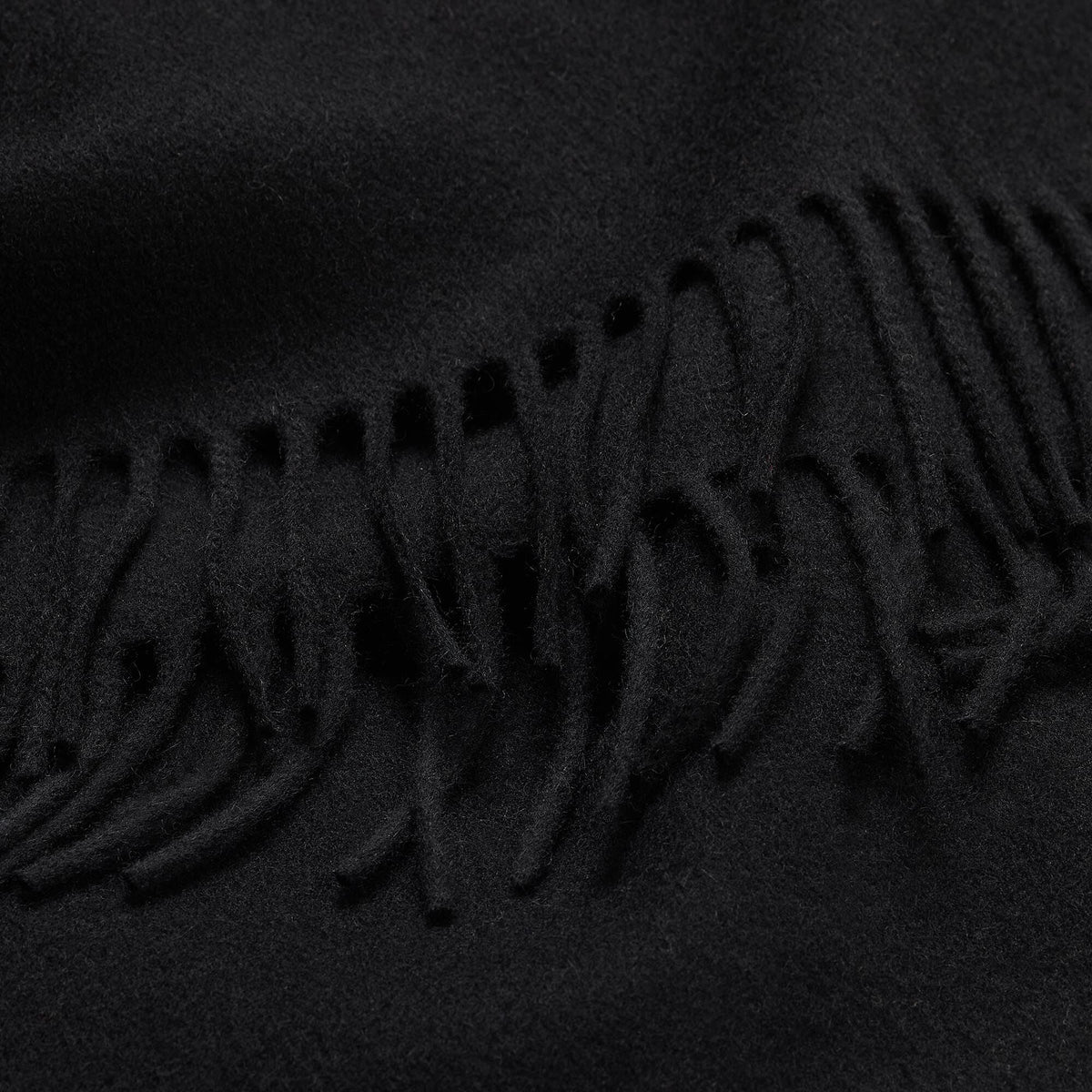 New Solid Scarf Wool And Cashmere Scarf Black