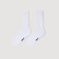 Double-S- Sock Embroidered Socks White