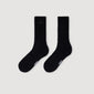 Double-S- Sock Embroidered Socks Black