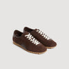 Soft Runner Low-top leather and suede trainers Chocolate