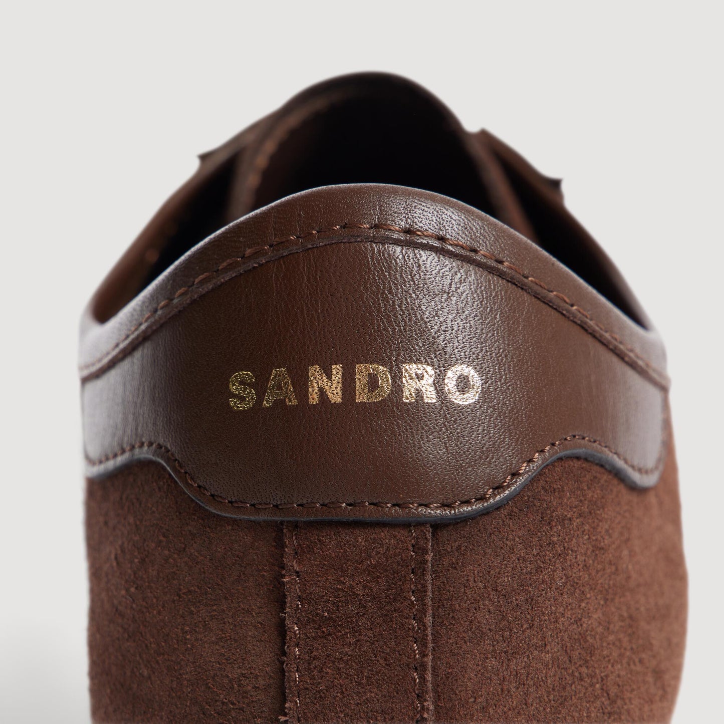 Soft Runner Low-top leather and suede trainers Chocolate