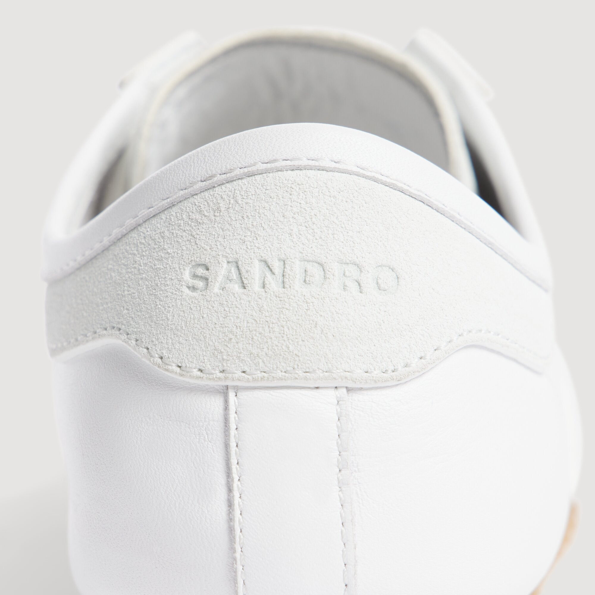Soft Runner Leather Leather running trainers White