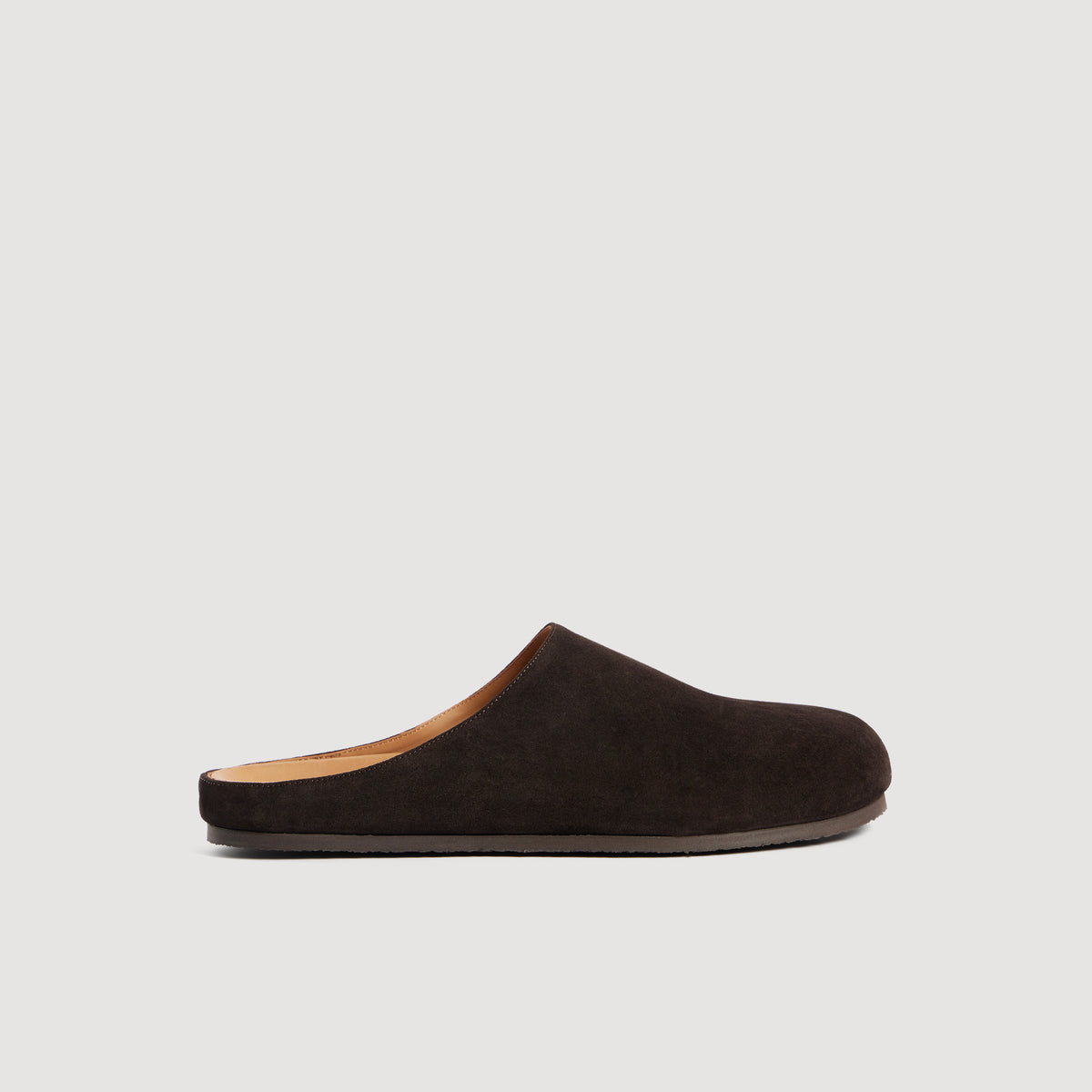 Sabot Suede Split leather mules Chocolate