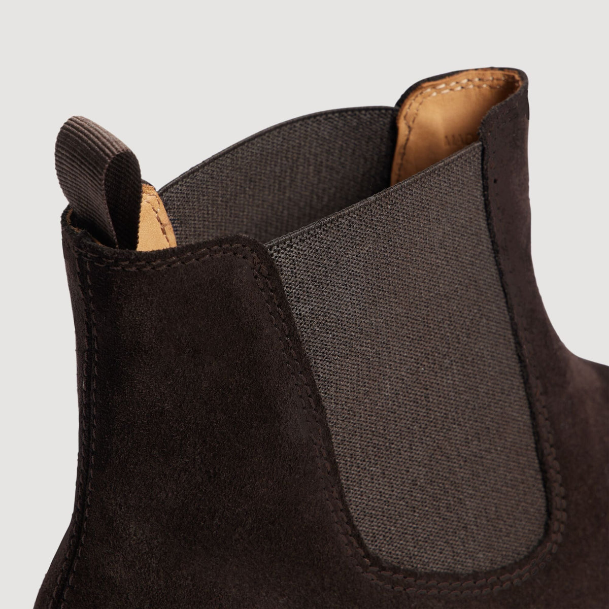 Chelsea Suede Boots Split leather Chelsea boots Chocolate