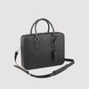 Downtown Large Update Briefcase In Certified Leather Black
