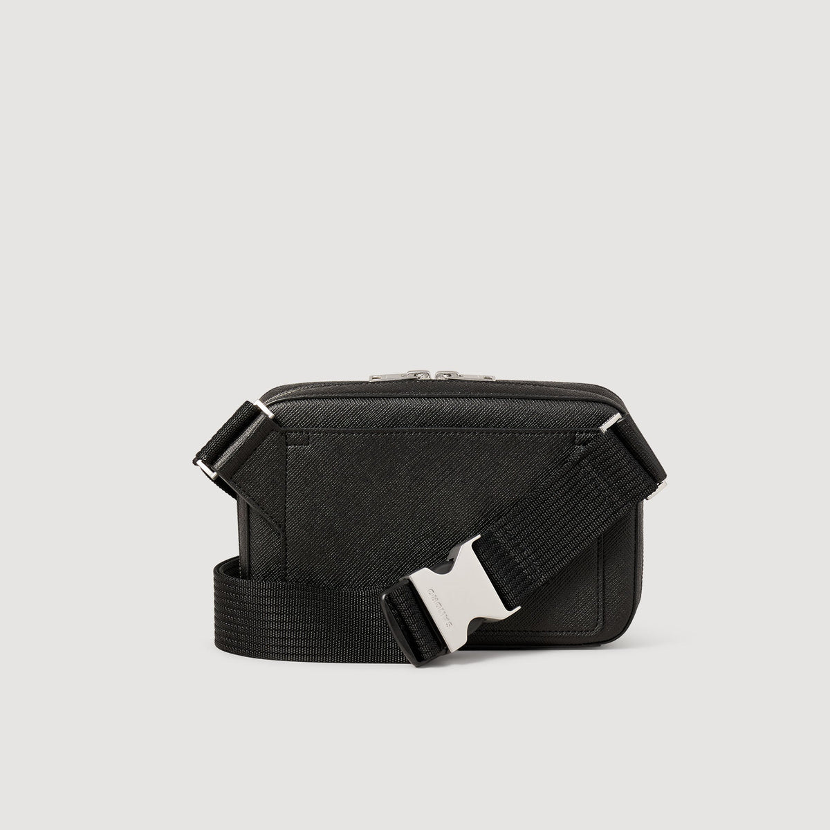 Brick Bag Saffiano Small Recycled Leather Bag Black