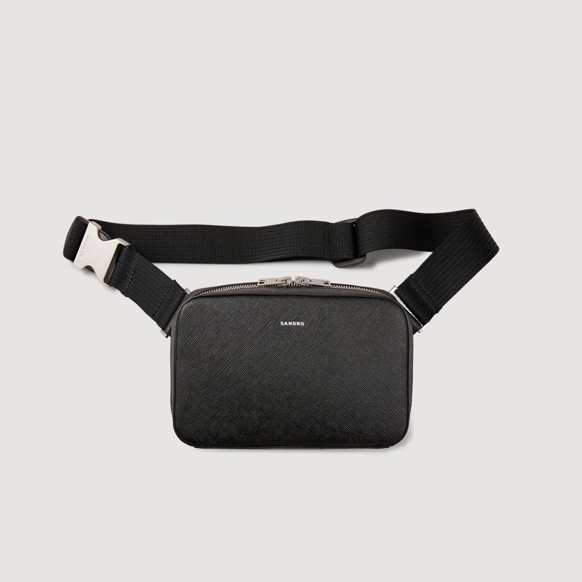 Brick Bag Saffiano Small Recycled Leather Bag Black