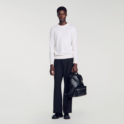 Backpack Regrain Reconstituted leather rucksack Black