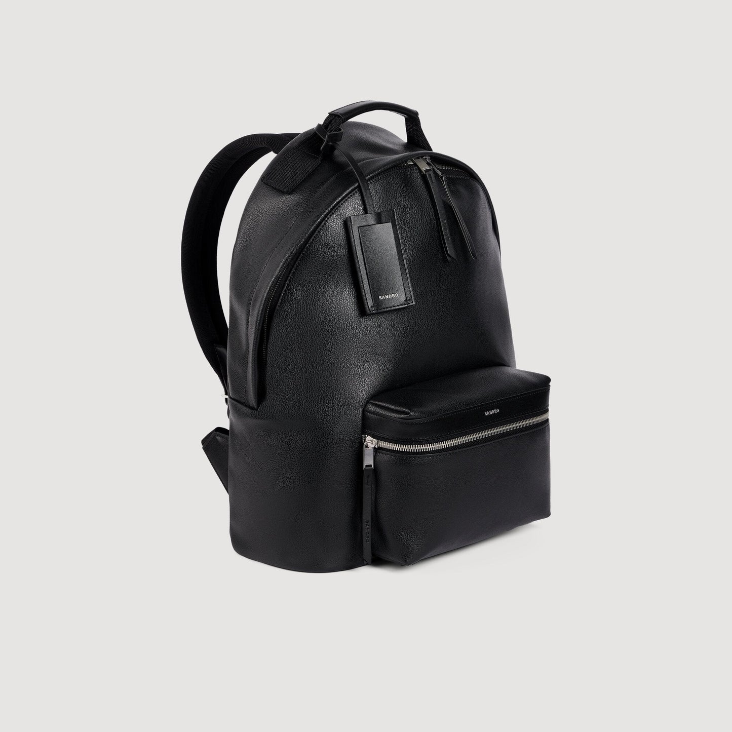 Backpack Regrain Reconstituted leather rucksack Black