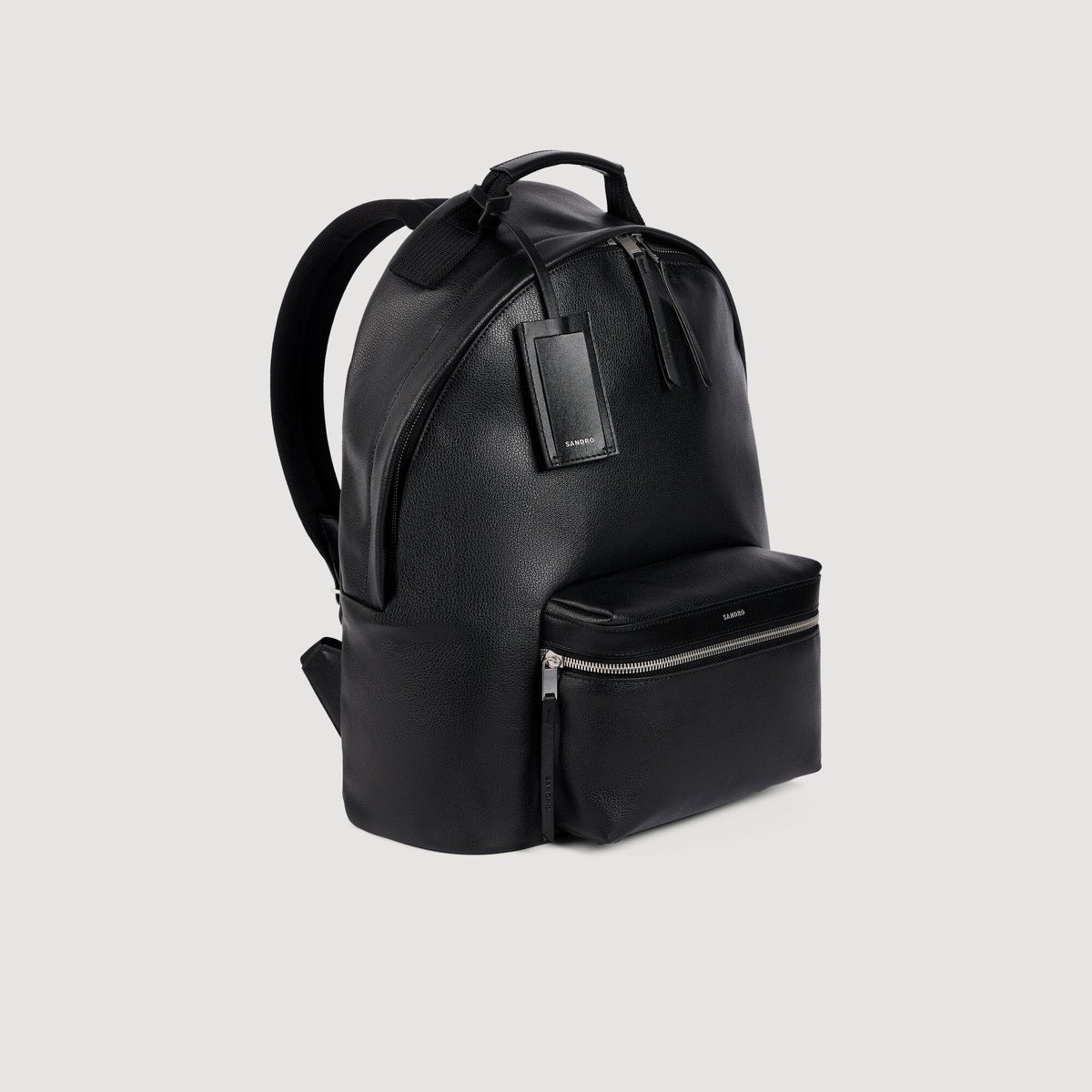 Backpack Regrain Reconstituted leather rucksack Black