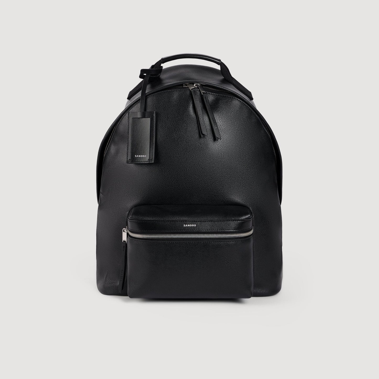 Backpack Regrain Reconstituted leather rucksack Black