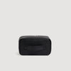 Wash Regrain Leather toilet bag Black