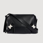 Satchel Small Small reconstituted leather bag Black