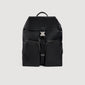 Pocket Backpack Reconstituted leather rucksack Black