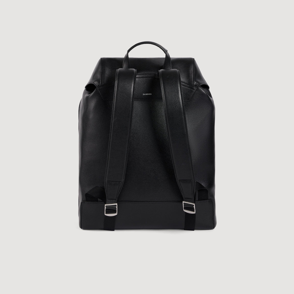 Pocket Backpack Reconstituted leather rucksack Black
