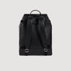 Pocket Backpack Reconstituted leather rucksack Black