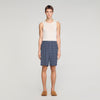 Catena Short Link Print Floaty Shorts Navy Blue