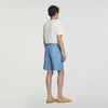 Rope Denim Shorts Faded cotton shorts Chambray