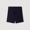 Sponge Shorts Terry Cloth Shorts Navy Blue