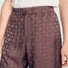 Jacquard Cross Short Square Cross patterned shorts Chocolate