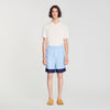 Micro Cross Short Square Cross patterned shorts Sky Blue