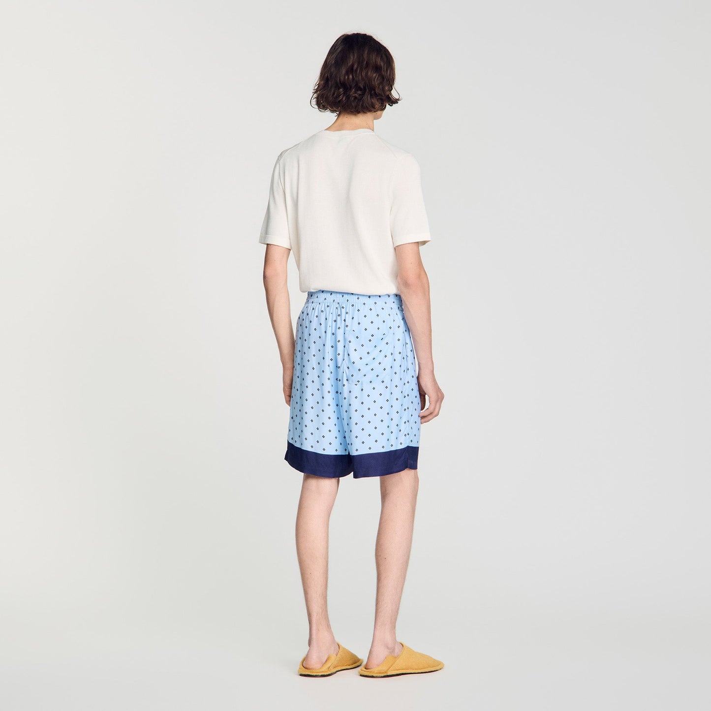 Micro Cross Short Square Cross patterned shorts Sky Blue