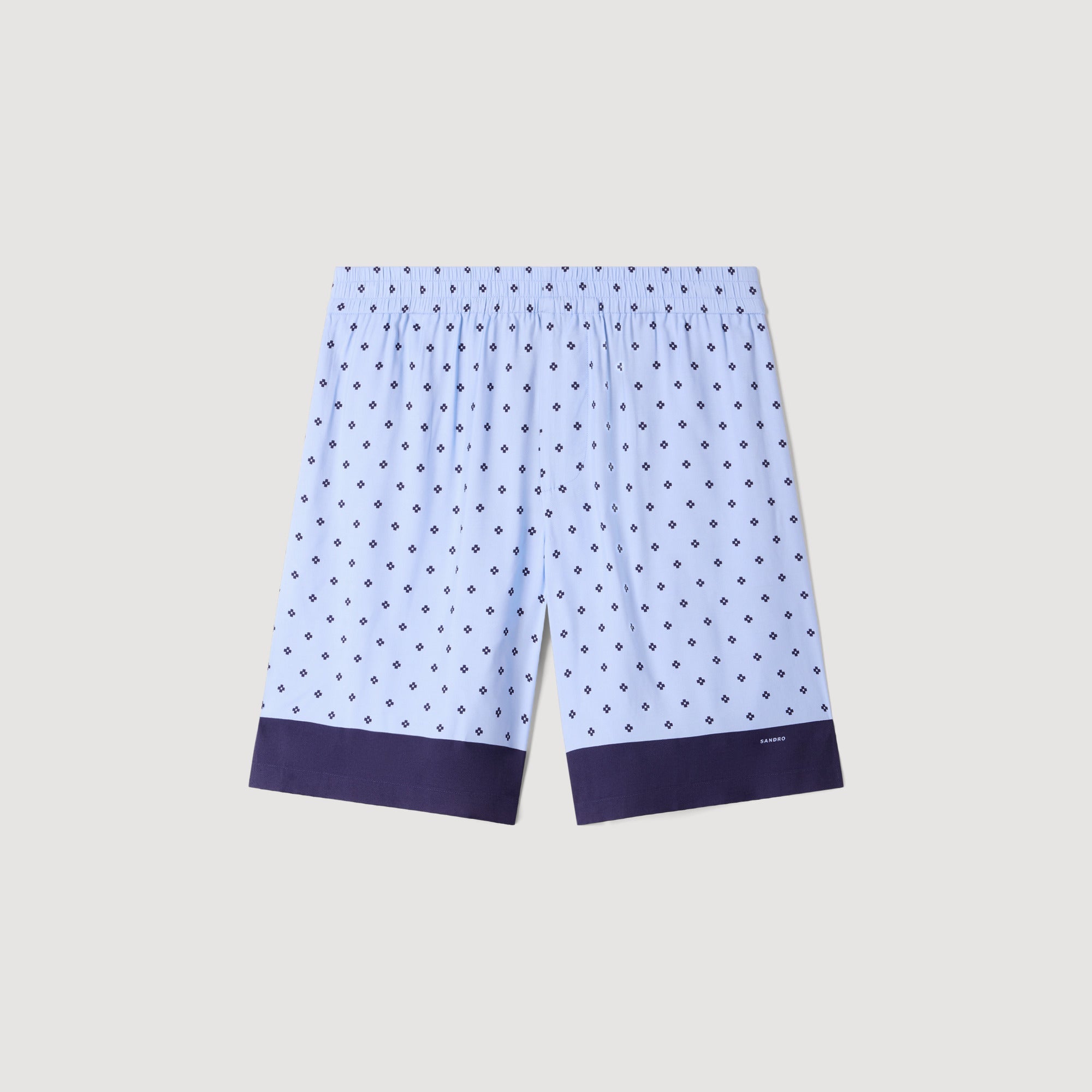 Micro Cross Short Square Cross patterned shorts Sky Blue
