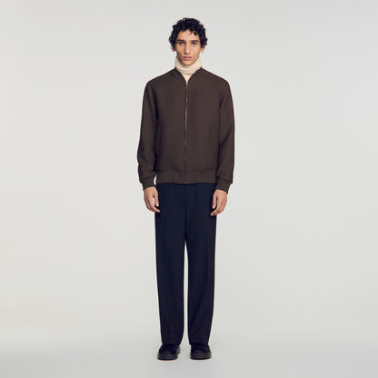 New Teddy Zip-up jacket Taupe