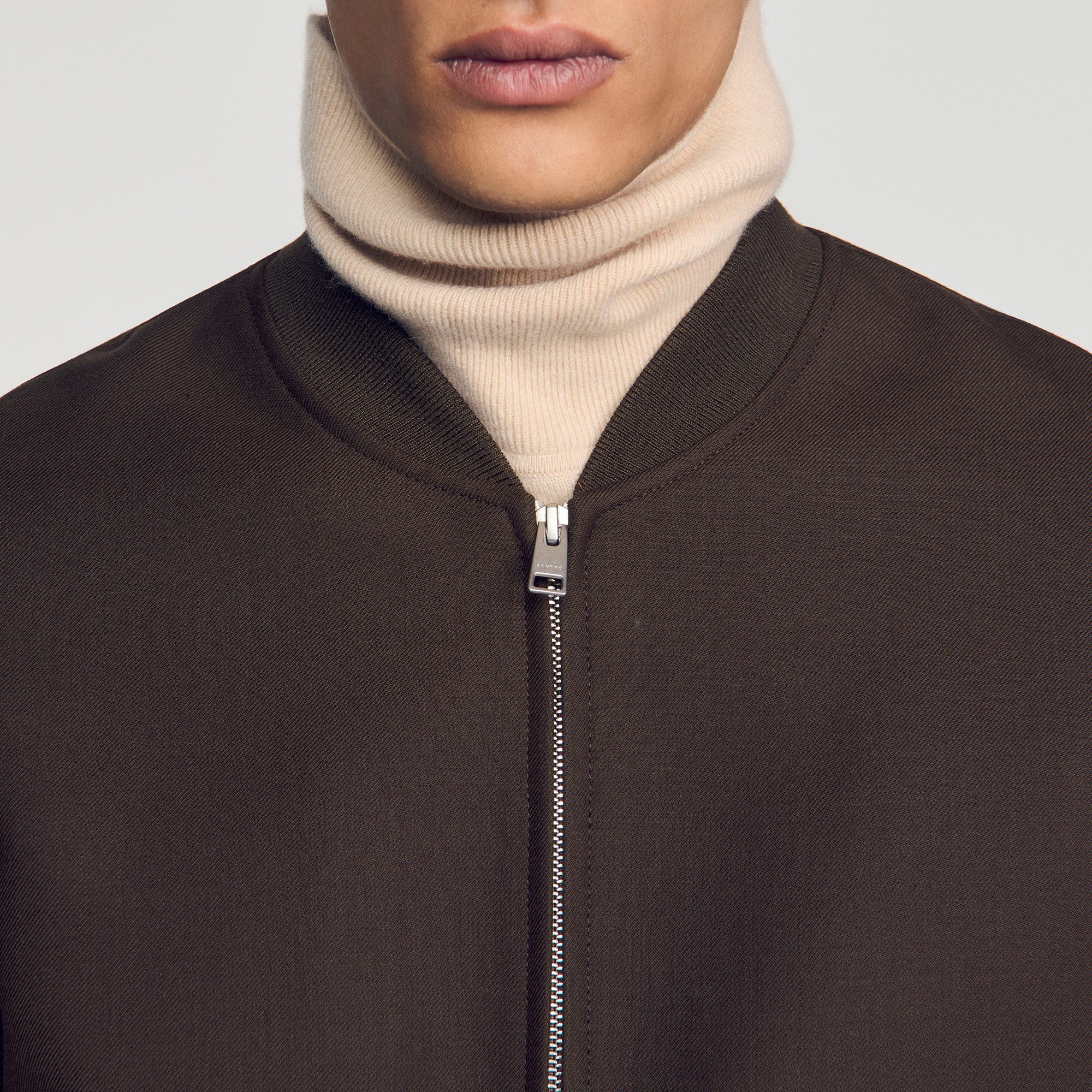 New Teddy Zip-up jacket Taupe