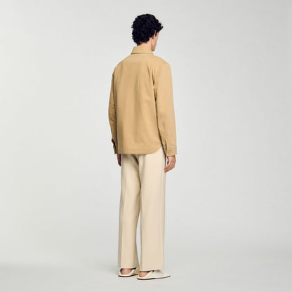 Overshirt Cotton Overshirt With Pockets Sand. Sand.