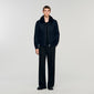 Aviator Wool Aviator Jacket With Shearling Navy Blue