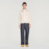 Jones Cotton Jacket Cotton Zip-Up Jacket Ecru