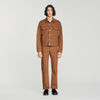 Trucker Padded Cross Square Cross denim jacket Tobacco Brown